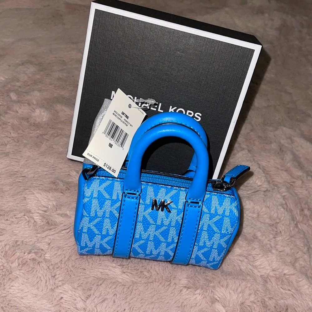 NWT Michael Kors Micro Duffle Keyfob